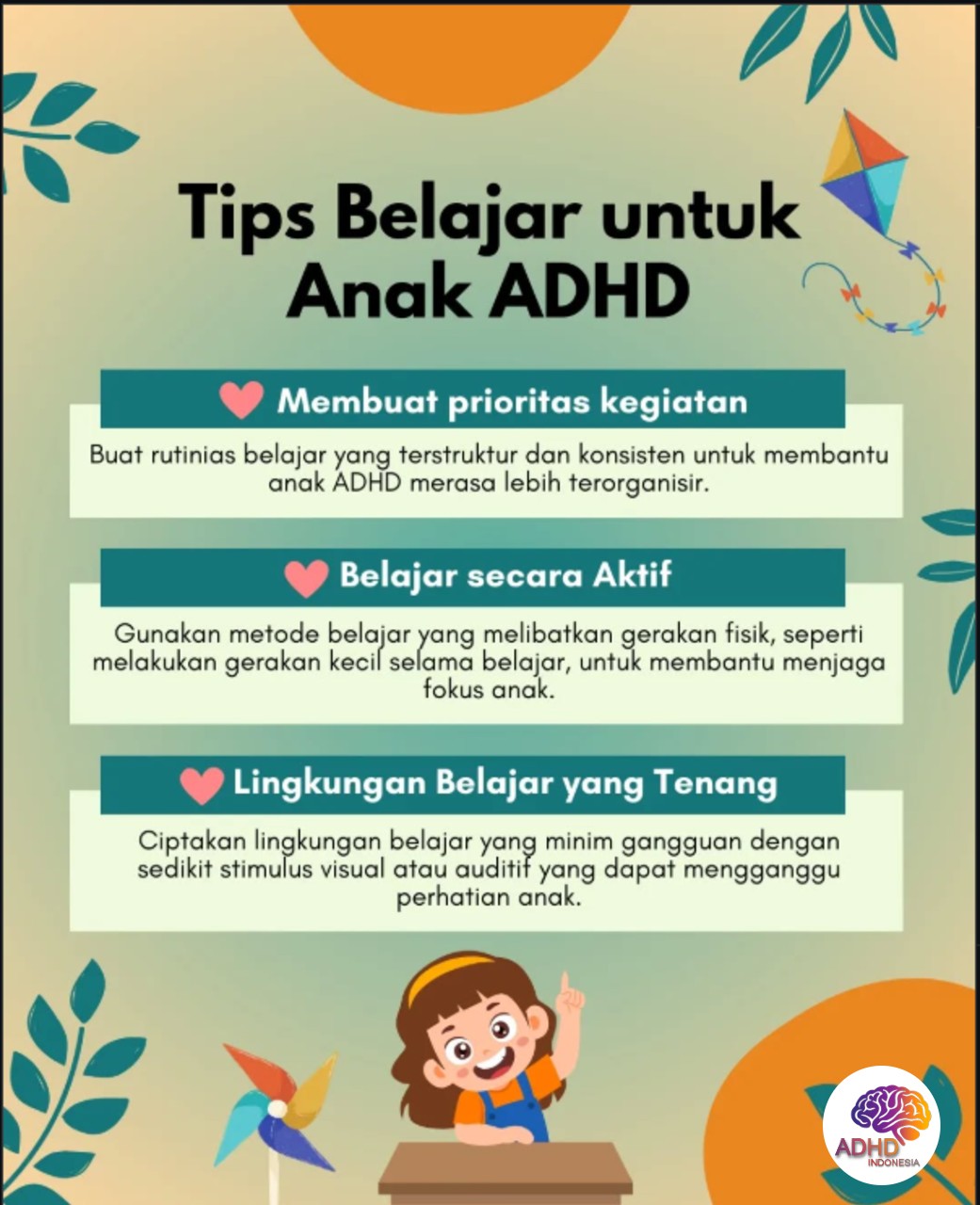 Strategi Belajar yang Cocok untuk Anak ADHD di Provinsi Lampung